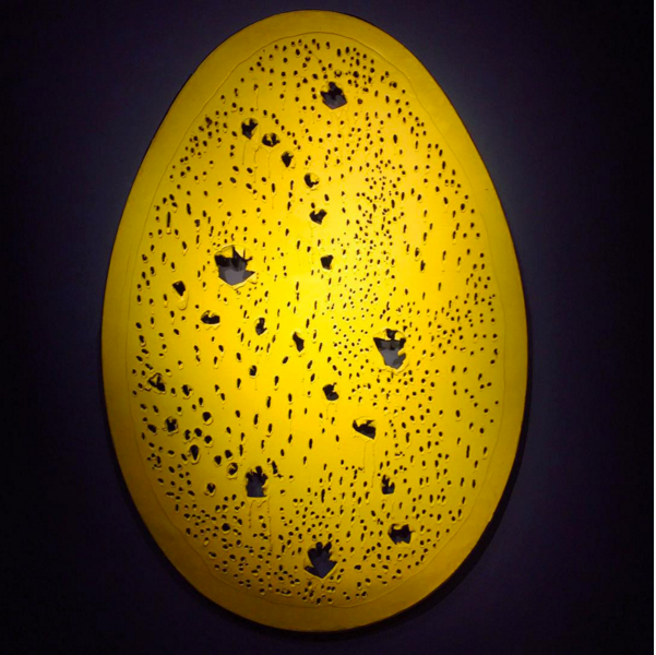 盧齊歐·封塔納《空間概念,上帝的結局》 估價(jià)：咨詢(xún)價(jià) 成交價(jià)：2917.3萬(wàn)美金（含傭金）